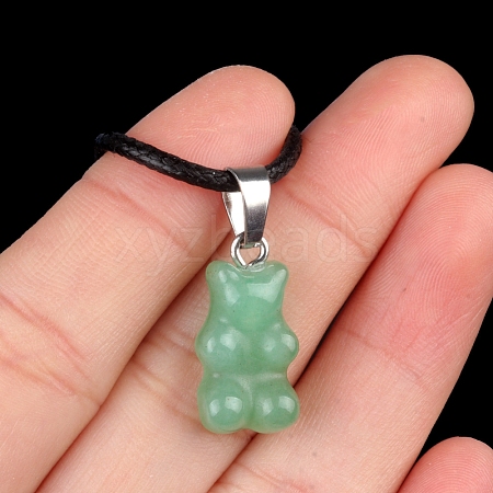 Natural Green Aventurine Carved Pendants PW-WG7259D-05-1