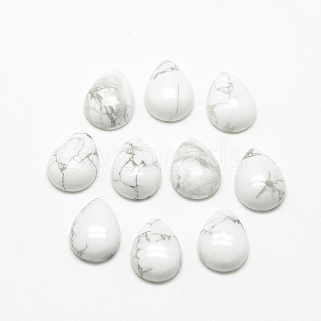 Natural Howlite Cabochons G-R417-10x14-29-1