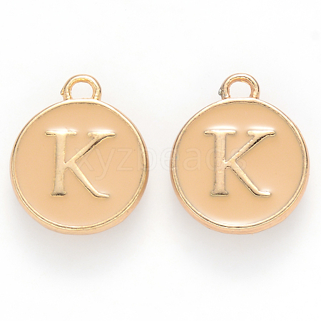 Golden Plated Alloy Enamel Charms LS-ENAM-S118-06K-1
