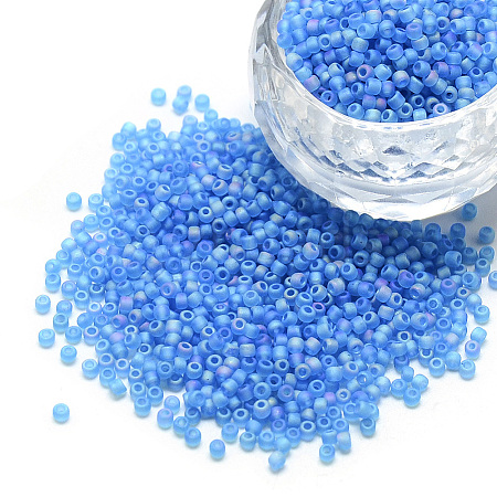 8/0 Grade A Round Glass Seed Beads SEED-Q010-3mm-M545-1