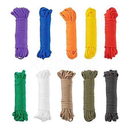 100M 10 Colors 7 Inner Cores Polyester & Spandex Cord Ropes RCP-LS0001-01B-1