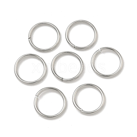 Tarnish Resistant 304 Stainless Steel Open Jump Rings STAS-J013-10x1mm-01-1