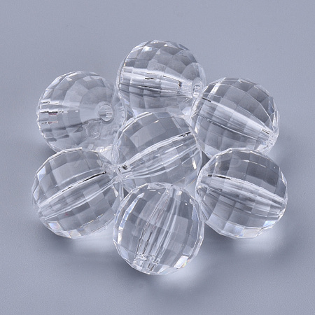 Transparent Acrylic Beads X-TACR-Q254-24mm-V01-1