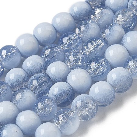 Crackle Glass Beads X1-GLAA-U001-8mm-14-1