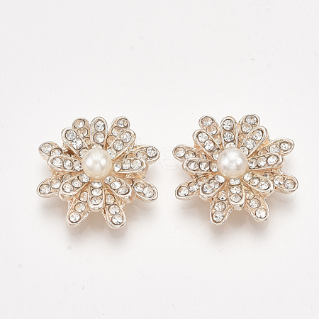 Alloy Rhinestone Cabochons PALLOY-T066-14KC-1