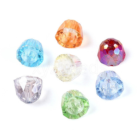 Electroplate Transparent Glass Beads Strands EGLA-N025-05A-A01-1