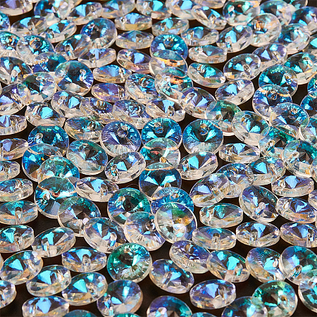 200Pcs Glass Charms RGLA-SP0001-03B-1