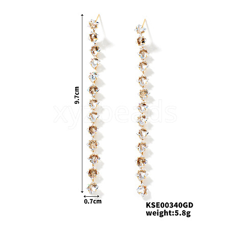 Fashionable Fringed Dangle Stud Earrings KI4942-1-1