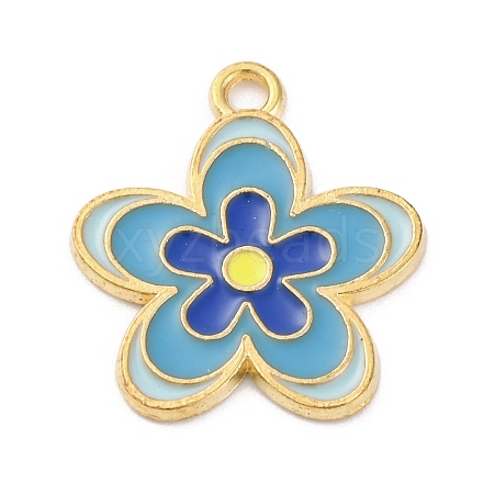 Alloy Enamel Pendants ENAM-Q001-04G-03-1