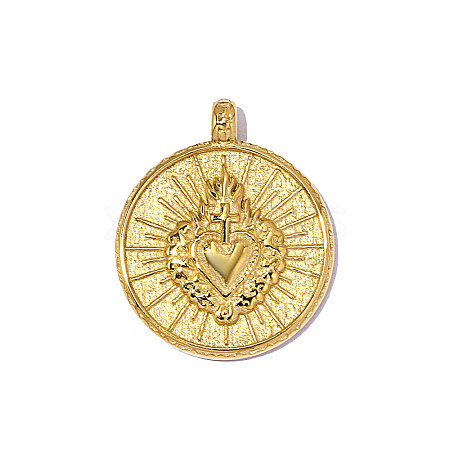 304 Stainless Steel Pendants STAS-OY014-66G-1