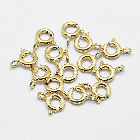 925 Sterling Silver Spring Ring Clasps STER-K167-076C-G-1