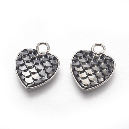 304 Stainless Steel Pendants STAS-F184-B09-1