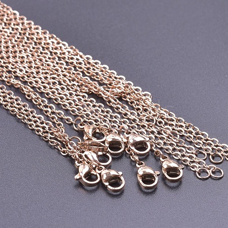 2MM Unisex 304 Stainless Steel Cable Chain Necklaces VJ7708-8-1