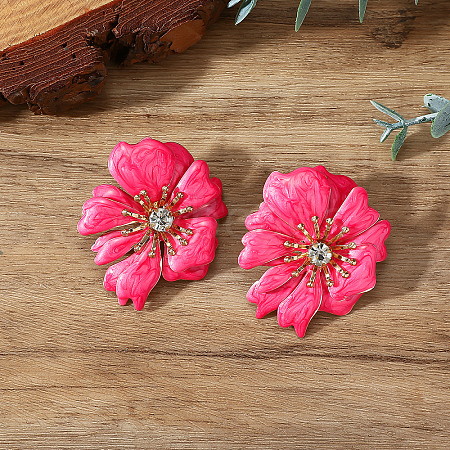 Iron Flower Stud Earrings XB2755-3-1