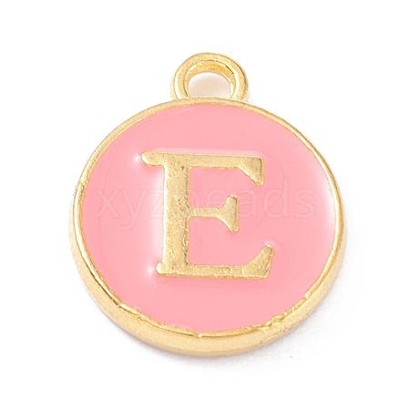 Golden Plated Alloy Enamel Charms X-ENAM-Q437-14E-1