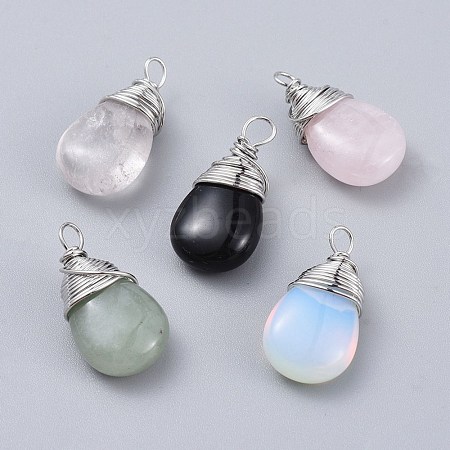 Mixed Gemstone Pendants G-K305-D-P-1