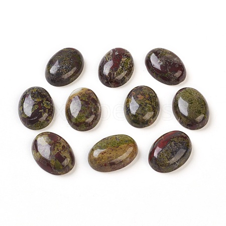 Natural Dragon Blood Stone Cabochons G-G769-04E-1