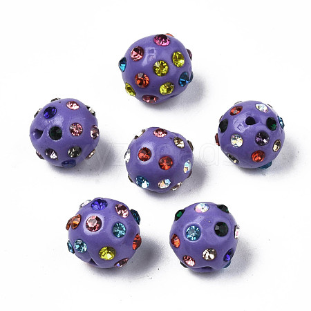 Polymer Clay Rhinestone Beads RB-T017-31C-A-1