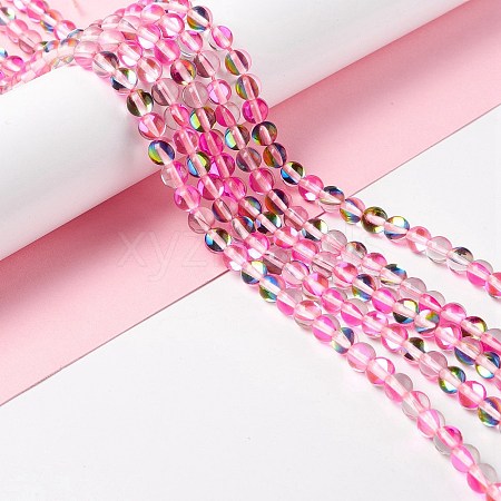 Synthetic Moonstone Beads Strands G-E573-02A-17-1
