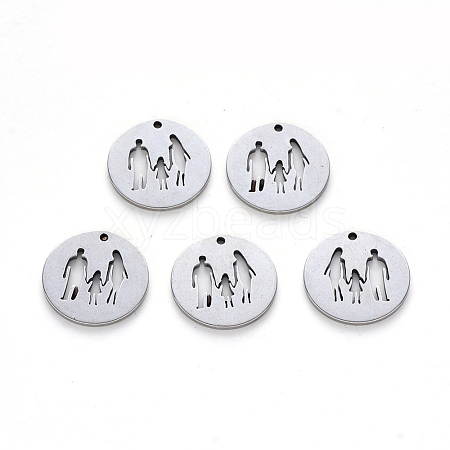 Non-Tarnish 304 Stainless Steel Pendants STAS-N092-34-1