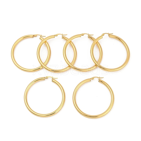 304 Stainless Steel Hoop Earrings EJEW-H358-08G-A-1