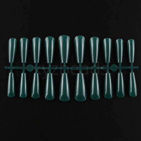 Solid Color Plastic Seamless Toe False Nail MRMJ-R106-TBL033-1