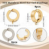 16Pcs 2 Colors 304 Stainless Steel Ear Cuff Findings STAS-BBC0003-23-2