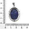 Dyed Natural Lapis Lazuli Pendants G-Q350-02I-3