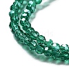 Electroplate Transparent Glass Beads Strands EGLA-A035-T3mm-A18-3