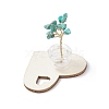 Synthetic Turquoise Chips Tree of Life Decorations AJEW-JD00014-06-5