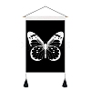 Butterfly Pattern Polyester Wall Hanging Tapestry PW-WG0A325-06-1