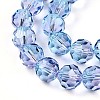 Baking Paint Transparent Glass Beads Strands LS-DGLA-A035-T10mm-A06-4