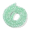 Baking Electroplate Glass Beads Strands LS-DGLA-A039-J6MM-B07-2