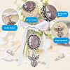 SUPERFINDINGS 10Pcs Angel Alloy Pendants Decoration AJEW-FH0002-55-4