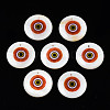 Printed Freshwater Shell Charms SHEL-T009-20E-1
