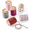 6Rolls 6 Colors Polyester Metallic Thread OCOR-TA0002-82A-3