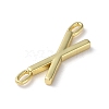 Rack Plating Brass Connector Charms KK-P245-07G-X-2