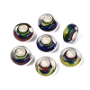 Handmade Lampwork & Brass Core European Beads LAMP-N044-08S-01-1