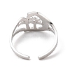 Non-Tarnish 304 Stainless Steel Open Cuff Rings RJEW-Q808-07P-3