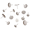 Craftdady 304 Stainless Steel Stud Earring Settings STAS-CD0001-01P-3