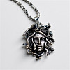 Gothic Medusa Alloy Pendant 201 Stainless Steel Box Chain Necklaces FS-WGFDD49-01-4