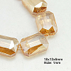 Electroplated Glass Beads EGLA-H002-A-07-1