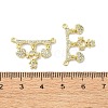 Rack Plating Brass Micro Pave Clear Cubic Zirconia Pendants KK-R157-12C-G-3