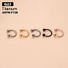 G23 Titanium Circular/Horseshoe Barbell Nose Rings WGFD71D-05-1