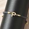 Adjustable Nylon Cord Bracelets BJEW-C096-01G-16-3