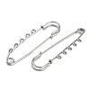 304 Stainless Steel Safety Pins Brooch Findings STAS-K252-05C-P-2