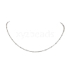 2Pcs 2 Colors 304 Stainless Steel Slider Necklace Makings AJEW-JB01272-5