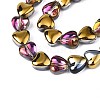 Electroplate Glass Beads Strands EGLA-S188-13-C03-3