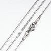 304 Stainless Steel Chain Necklaces STAS-G083-37P-1
