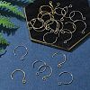 24Pcs 2 Colors Ion Plating(IP) 304 Stainless Steel Earring Hooks STAS-FS0001-65-8